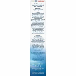 Doppelherz Magnesium 500 + D3 + K2 Depot Tabletten, 60 St
