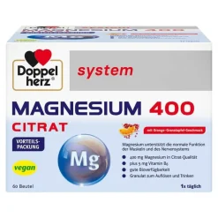 Doppelherz Magnesium 400 Citrat system Granulat, 60 St