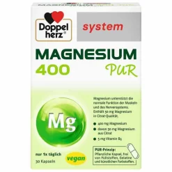 Doppelherz Magnesium 400 Pur system Kapseln, 30 St