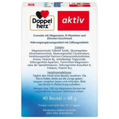 Doppelherz Magnesium+B-Vitamine direct Pellets, 40 St