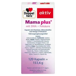 Doppelherz Mama plus mit DHA + Folsäure Kapseln, 120 St