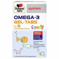 Doppelherz Omega-3 Gel-Tabs family system, 120 St