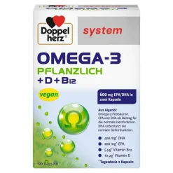 Doppelherz Omega-3 pflanzlich system Kapseln, 120 St