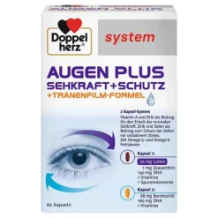 Doppelherz System Augen Plus Sehkraft +Schutz Kapseln, 60 St