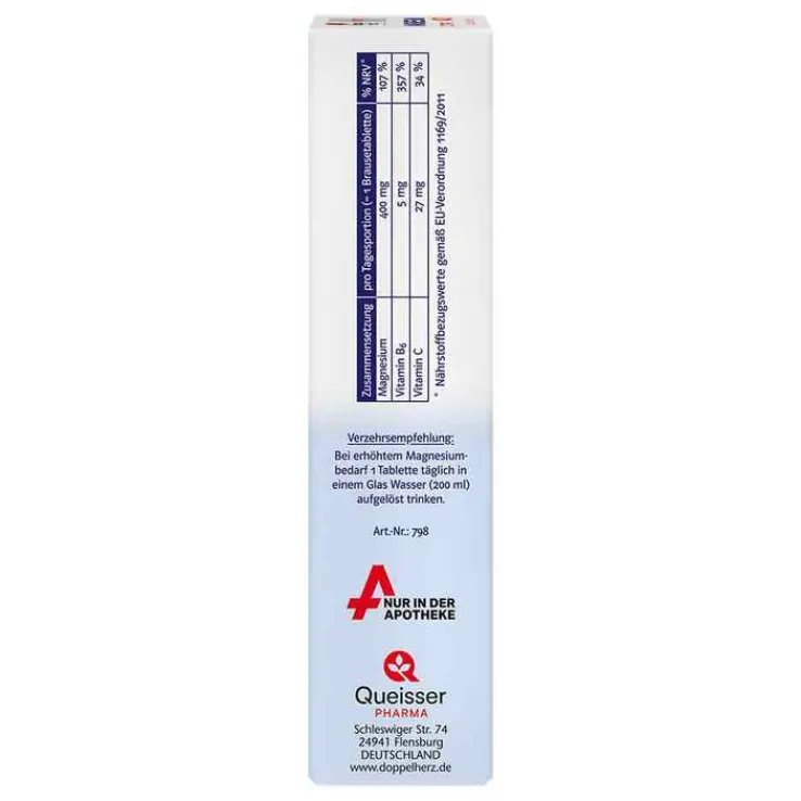 Doppelherz system Magnesium 400 Citrat Brausetabletten, 24 St