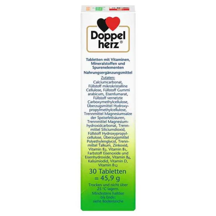 Doppelherz Vegetarier Vitamine+Mineralstoffe Tabletten, 30 St