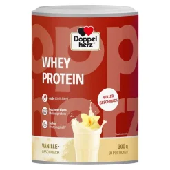 Doppelherz Whey Protein Vanille-Geschmack Pulver, 300 g