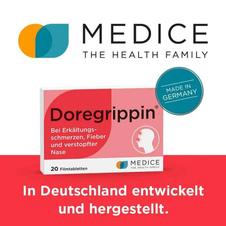 Doregrippin bei Erkältungssymptomen, 20 St