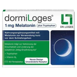 dormiLoges Melatonin plus Tryptophan Filmtabletten, 60 St