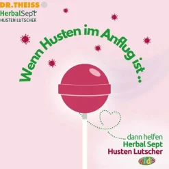 Dr. Theiss Herbalsept Husten Lutscher Kids, 6 St