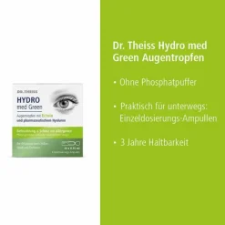 Dr. Theiss Hydro med Green Augentropfen Einzeldosis Ampullen , 20X0.35 ml