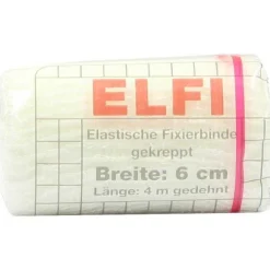 Dracoelfi elastisch Fixierbinde 6cmx4m gekreppt cello, 1 St