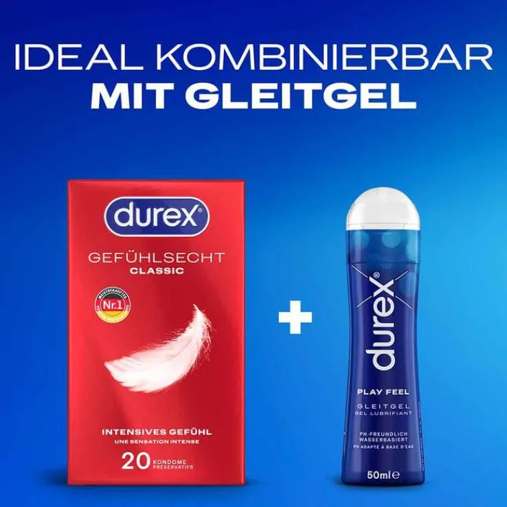 durex® Gefühlsecht Classic Kondome, 20 St