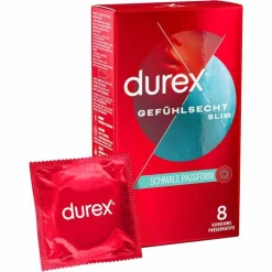 durex® Gefühlsecht Slim Kondome, 8 St