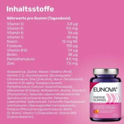 Eunova Energie Gummies, 60 St