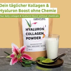 Fairnatural Kollagen Hyaluron + Vitamin C Pulver, 450 g
