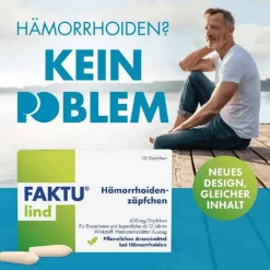 FAKTU lind Hämorrhoidenzäpfchen mit Hamamelis, 25 St