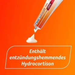 FeniHydrocort Creme 0,5 %, Hydrocortison 5 mg/g, wirksam bei Hautentzündungen, 15 g