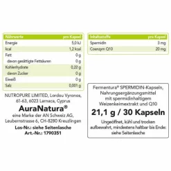 Fermentura Spermidin Kapseln, 30 St