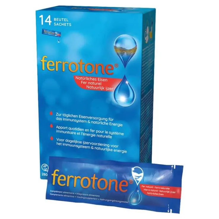 Ferrotone natürliches Eisen Beutel, 14X20 ml