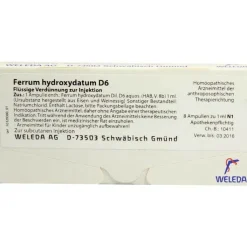 Ferrum hydroxydatum D 6 Ampullen, 8X1 ml