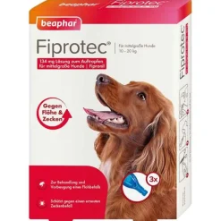 Fiprotec 134 mg Lösung z.Auftr.für mittelgröße Hunde, 3X1.34 ml