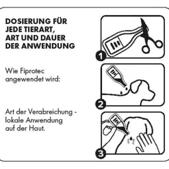 Fiprotec 134 mg Lösung z.Auftr.für mittelgröße Hunde, 3X1.34 ml