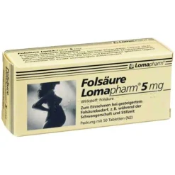 Folsäure Lomapharm 5 mg Tabletten, 50 St