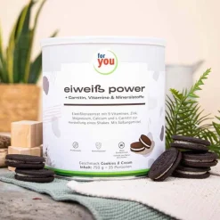 For You eiweiß power Cookies & Cream Pulver, 750 g