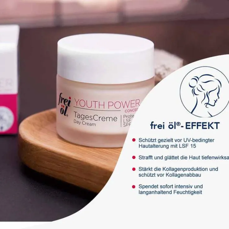 Frei Öl Youth Power Tagescreme Protect LSF 15, 50 ml