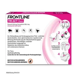 FRONTLINE TRI-ACT® gegen Zecke, Floh und fliegende Insekten bei Hunden (2-5kg), 6 St