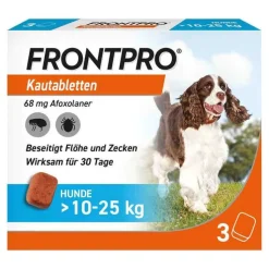 FRONTPRO 68 mg Kautabletten für Hunde 10 - 25 kg, 3 St