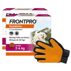 FRONTPRO 11 mg Kautabletten für Hunde 2 - 4 kg, 2x3 St