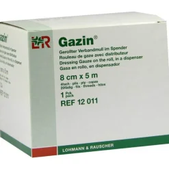 Gazin Verbandmull 8cmx5m 4fach gerollt, 1 St