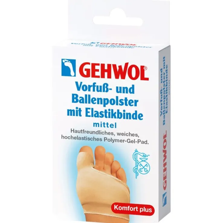 Gehwol Vorfuß- und Ballenpolster mit Elastikbinde mittel, 1 St