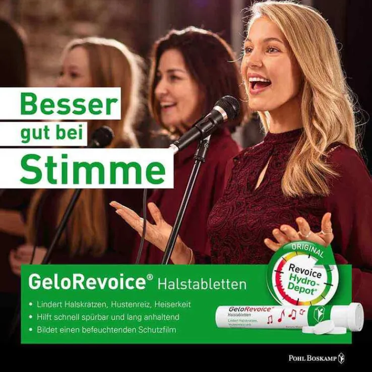 GeloRevoice Halstabletten Grapefruit-Menthol bei Heiserkeit & Stimmverlust, 20 St