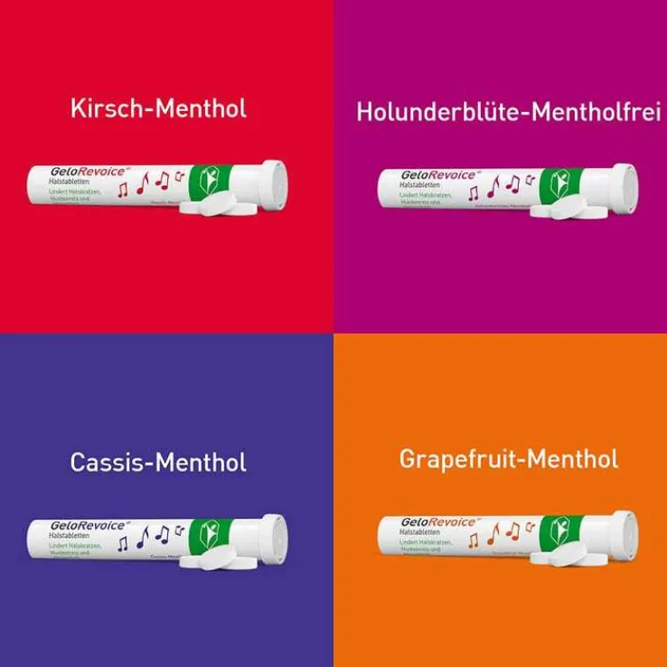 GeloRevoice Halstabletten Grapefruit-Menthol bei Heiserkeit & Stimmverlust, 20 St