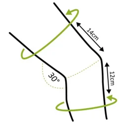 Genutrain Kniebandage Größe 4 schwarz, 1 St