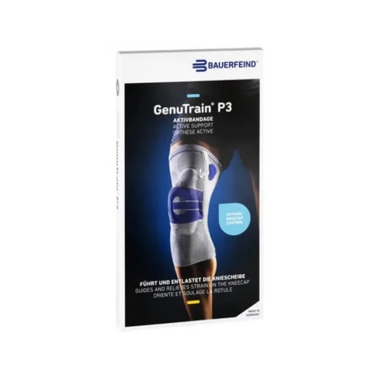 Genutrain Kniebandage P3 links Größe 1 schwarz, 1 St