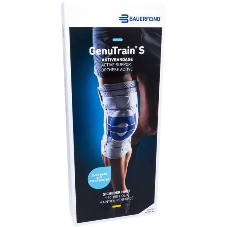 Genutrain S Knieführungsbandage rechts Größe 5 titan, 1 St