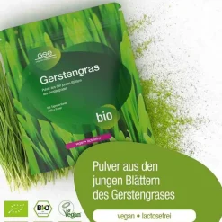 Gerstengras Bio Pulver, 1000 g