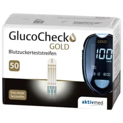 Gluco Check Gold Blutzuckerteststreifen, 50 St