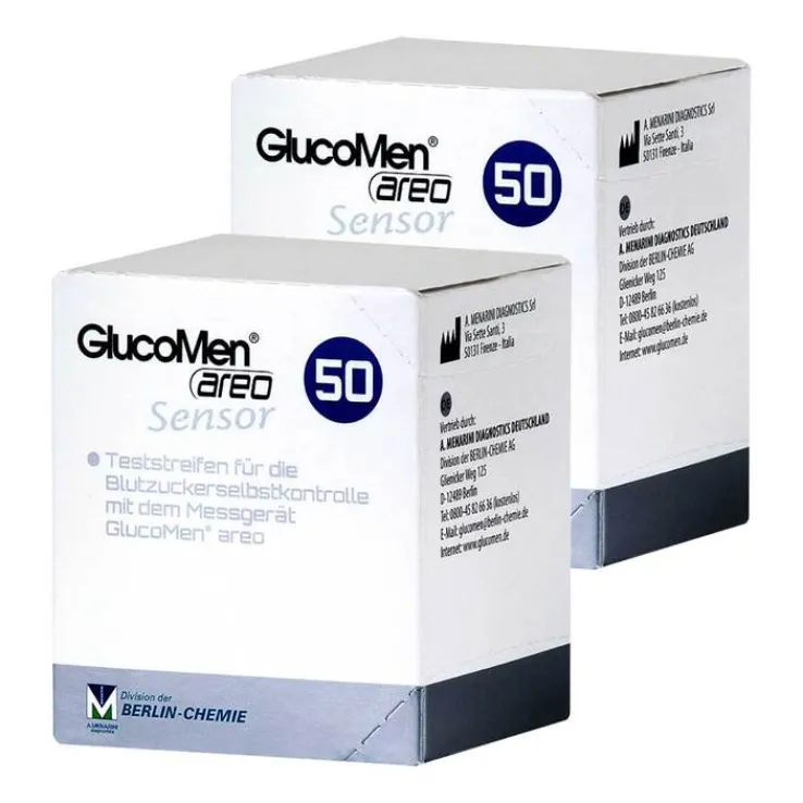 GlucoMen areo Sensor Teststreifen, 2x50 St