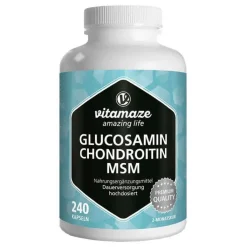 Glucosamin Chondroitin MSM Vitamin C Kapseln , 240 St