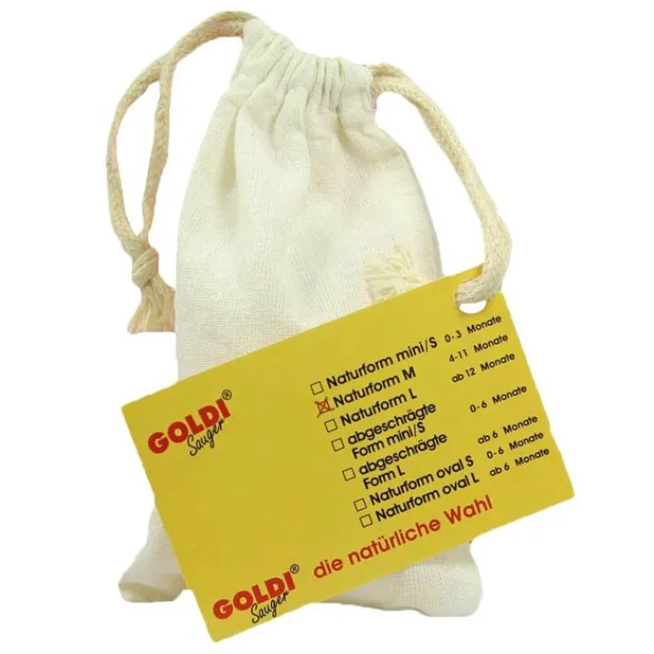 Goldisauger naturform M 4 - 11 Monate i.Polybeutel, 1 St