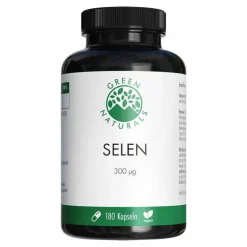 Green Naturals Selen 300 µg rein pflanzl.vegan Kps, 180 St