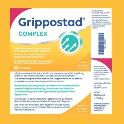 Grippostad COMPLEX mit Orangengeschmack, 20 St