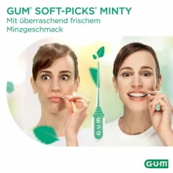 GUM Soft-Picks Minty medium, 80 St
