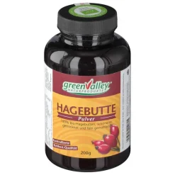 Hagebutten Pulver Bio greenvalley, 200 g