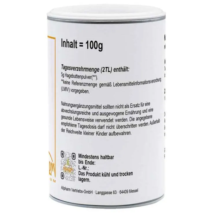 Hagebutten Pulver Premium Allpharm, 100 g